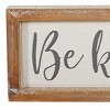Set of 2 Wood Sign Wall Decor Brown - Olivia & May - 3 of 4
