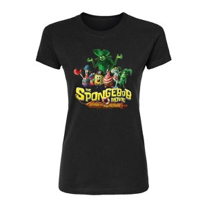 Women's - Spongebob Squarepants - Spongebob: The Search For Squarepants Logo Fitted Graphic T-Shirt - 1 of 3