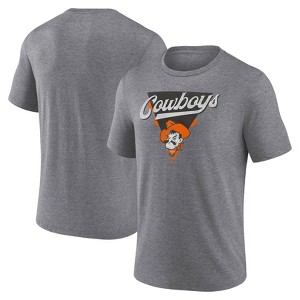 NCAA Oklahoma State Cowboys Men's Gray Triblend T-Shirt - 1 of 3