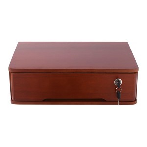 YIYIBYUS Desktop Storage Box with Lockable Drawer, Office Supplies Drawer Organizer - 1 of 4