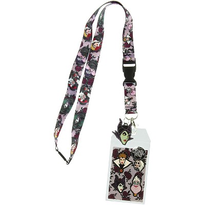 Disney Villains Lanyard with ID Holder and Rubber Charm