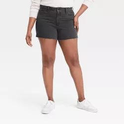 Women's High-Rise Vintage Midi Jean Shorts - Universal Thread™