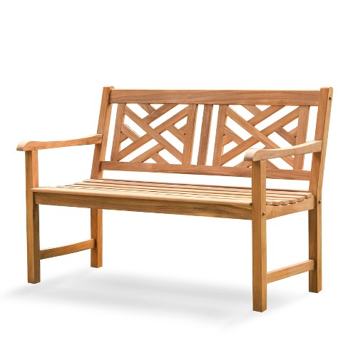 Cambridge Casual Isla Teak Patio Garden Bench Target