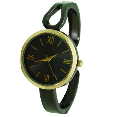Olivia Pratt Shape Every Day Two Tone Metal Bangle Watch