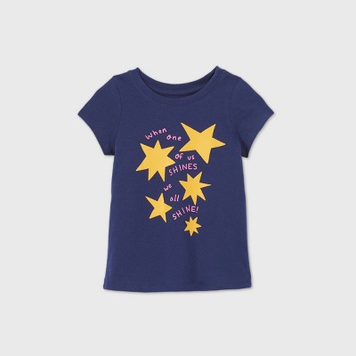 girls navy t shirt