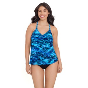 Trimshaper Women's Bili Tankini Swimsuit Top - 1 of 3