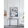 32.5"x40" Blooming Florals Hand Painted Wall Art with Polystyrene Frame - A&B Home: Contemporary Botanical Canvas - 3 of 4
