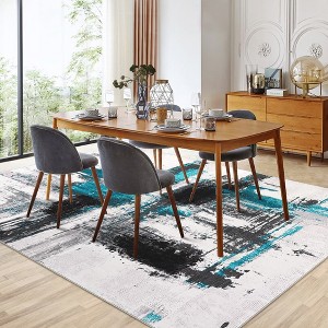 Garvee Modern Abstract Area Rug-Contemporary Art Ink Texture Rug - 1 of 4