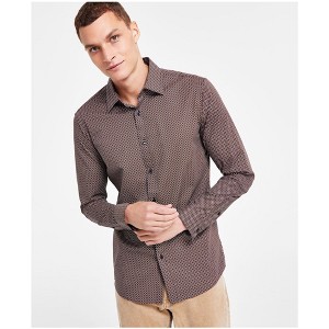 Michael Kors Mens Stretch Button Up Shirt - 1 of 1