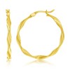 Classic Gold 14K Yellow Gold, 32mm Twisted Hoop Earrings - Gold - 2 of 3