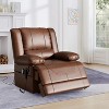 Dual Motor Lift Recliner with Massage Heating USB Ports Breathable Leather for Seniors - 2 of 4
