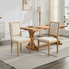 KWPZQEB Set of 2 Dining Kitchen Chairs, Mid-Century Modern Chairs with Wood Legs and Soft Cushion for Living Room Bedroom Outdoor Lounge - 2 of 4