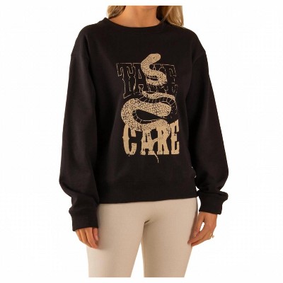Women's 90‚Äôs Baggy Crewneck Take Care Sweatshire - Care Tucker