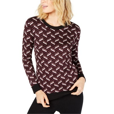 Michael Kors Womens Chevron Pullover Sweater