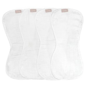 WeeSprout Unisex Organic Towel Cotton Burp Cloths, Four Ultra-Absorbent Layers, Set of 4 - 1 of 4