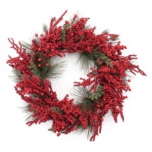Berry and Pine Wreath 26"D - 1 of 1