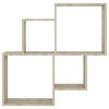 vidaXL Wall Cube Shelf Sonoma Oak 31.5 in.x5.9 in.x30.9 in. Engineered Wood - 3 of 4
