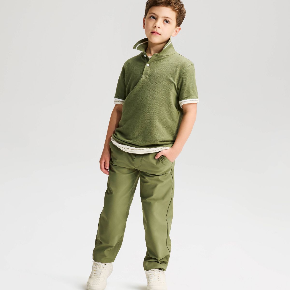 Boys' Short Sleeve Tipping Polo Shirt - Cat & Jack™ - thumbnail 4