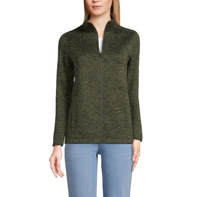 Lands' End Women's  Sweater Fleece Jacket