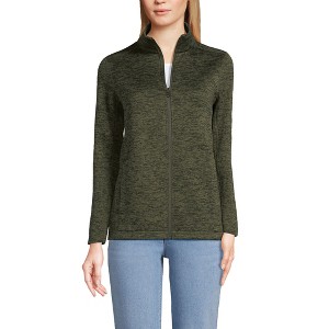 Lands' End Women's  Sweater Fleece Jacket - 1 of 3