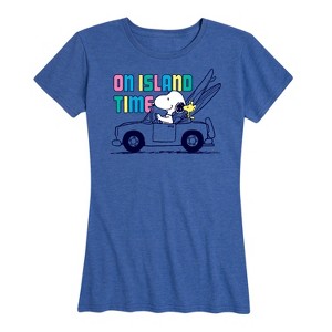 Women's - Peanuts - On Island Time Short Sleeve Graphic T-Shirt - 1 of 4