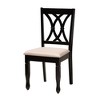 Baxton Studio Maya Modern Fabric and Wood Dining Set - 3 of 4