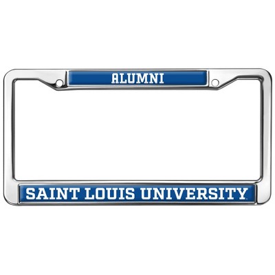 Saint Louis University Alumni Logo Full Size Standard License Plate Metal Frame