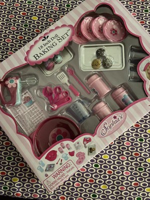 Sophia’s Pretend Baking Accessories 26 Piece Set for 18 Dolls