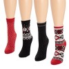 MUK LUKS Women's 4 Pack Holiday Boot Socks - 2 of 3