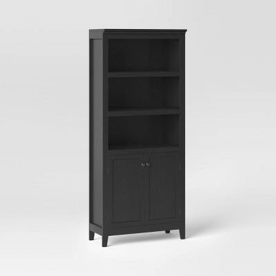 72 Carson 5 Shelf Bookcase With Doors Threshold Target