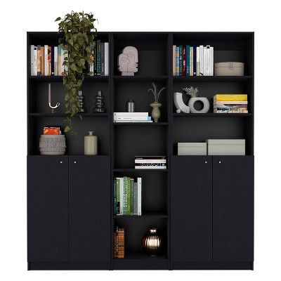 NicBex 11 Shelves File Cabinet with 2 Cabinets,Office Cabinet with Tier-Shelving Design,Lateral Storage Cabinet,Filing Cabinet for Home Office