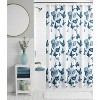 LunaLulinlk Butterfly 13 Piece Shower Curtain and Hook Set, 72 x 72, Blue - 2 of 4