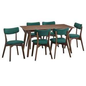 Lifestorey Cari 7Pc Mid Century Modern Dining Set - 1 of 4