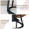 47.2" Round Dining Table for 4-6, Farmhouse Kitchen Table with Storage Shelf, Modern Wood and Metal Circle Table for Dining Room - 4 of 4