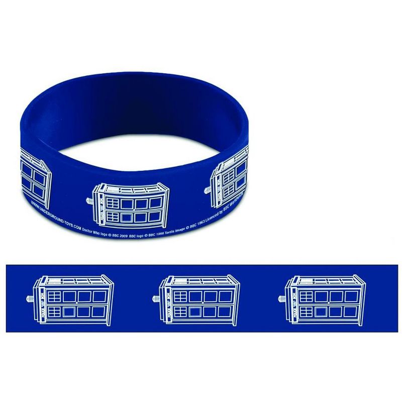 Seven20 Doctor Who Tardis Rubber Wristband, 1 of 2