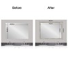 Amanti Art Mirror Makeover Bathroom Mirror Frame Border Kit - Fully Assembled Peel and Stick Frame - Mirror NOT Included - Dove Greywash Narrow Trim - 4 of 4