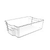 J&V TEXTILES Clear Freezer Storage Organizer Bins, Set of 4, Stackable Refrigerator Containers - 4 of 4