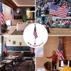 Yescom 8 Ft Sectional Indoor Flag Pole Kit Eagle Topper Aluminum 3x5 Ft US Flag & Base Black - 3 of 4