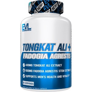 Evlution Nutrition Tongkat Ali + Fadogia Agrestis - Testosterone Support - 30 Servings - 1 of 4