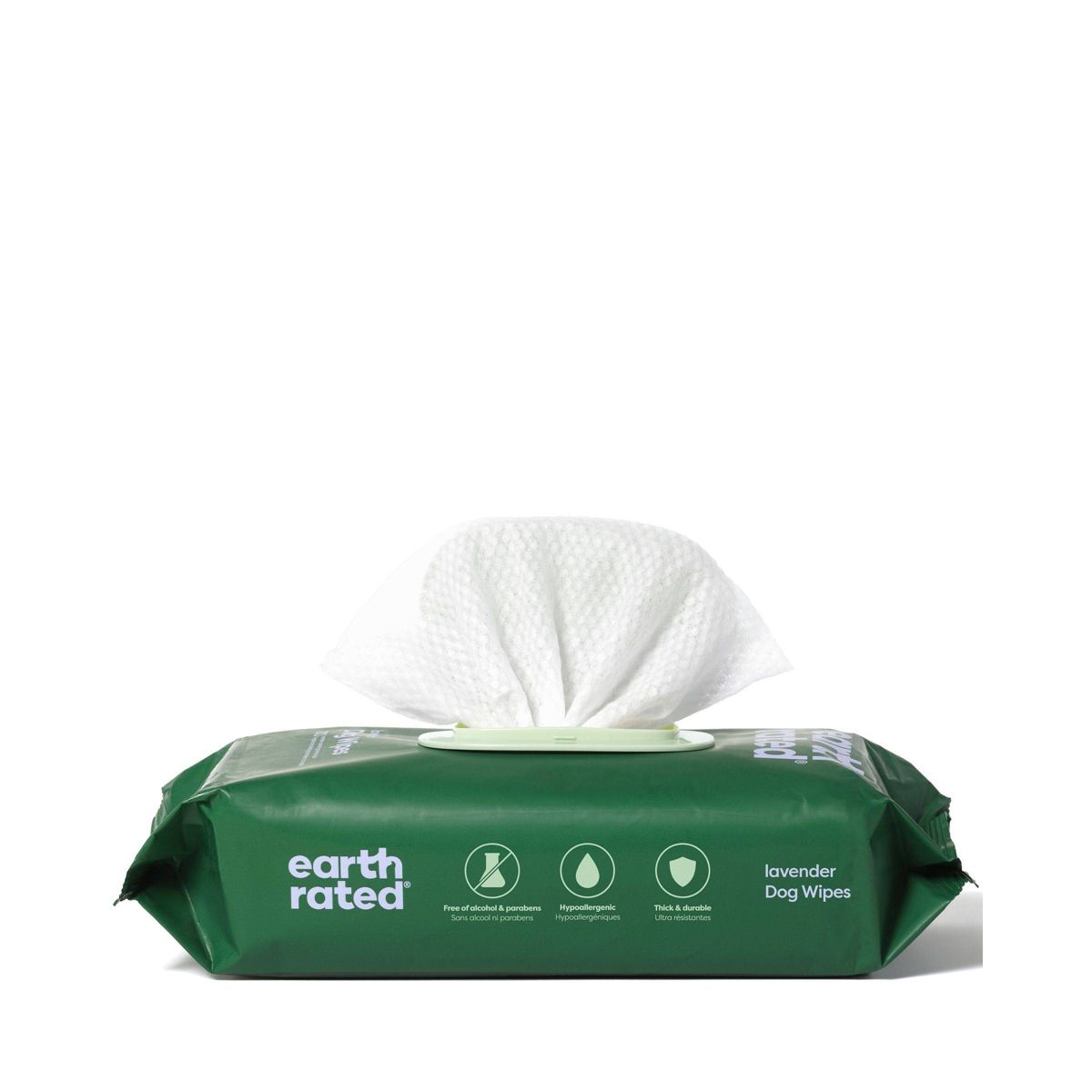 Earth Rated Thick Hypoallergenic Pet Grooming Wipes - Lavender Scent - 100ct - thumbnail 2