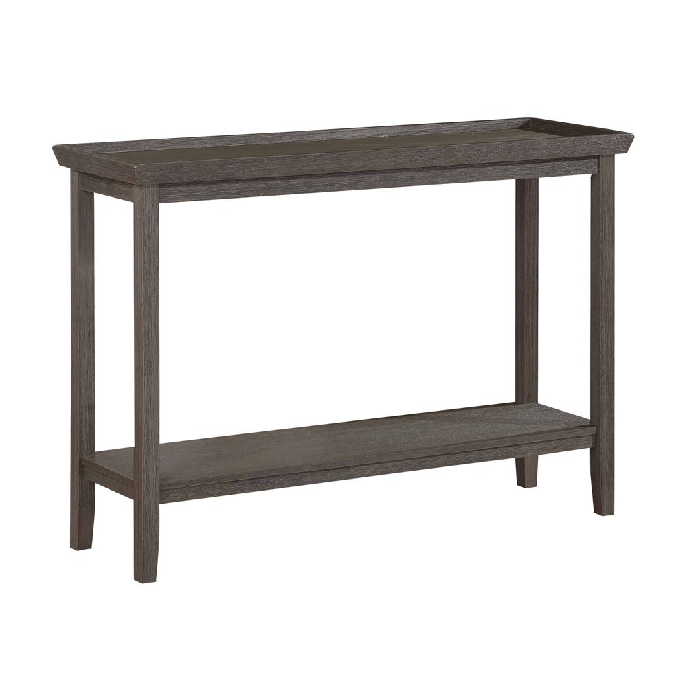 Photos - Dining Table Ledgewood Console Table with Shelf Wirebrush Dark Gray - Breighton Home