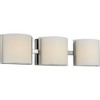 Progress Lighting Arch 3-Light LED Bath Light, Brushed Nickel, Etched Glass Shade - 4 of 4