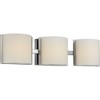 Progress Lighting Arch 3-Light LED Bath Light, Brushed Nickel, Etched Glass Shade - image 4 of 4