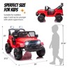 JOYMOR 12V Ride on Truck with Remote Control, Battery Powered Kids Car with LED Lights/Horn/Manual Control/3-5 MPH Speed/Gift for Girl Boy (Red) - 2 of 4