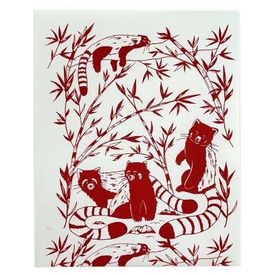Decomposition Book 2 Pocket Plastic Folder Red Pandas