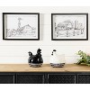 Framed Sketch Art Barn Print (Set of 2) - 2 of 3