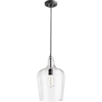 Quorum Lighting 1 - Light Pendant in  Noir