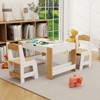 LOVSON 2-in-1 Kids Play Table & Chair Set,7-Storage Compartment Activity Center, LEGO-Compatible Learning Table with 2 Chairs - 2 of 4
