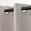 Modern Geometric Waves Room Darkening Semi-Blackout Curtains, Set of 2 by Blue Nile Mills - 2 of 4