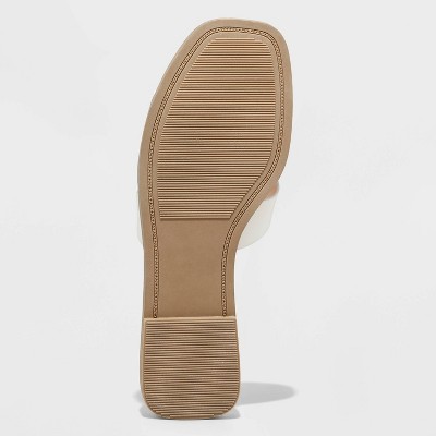 Women's Nina Slide Sandals A New Day™ White 10 Target